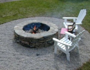 Building a Lakeside Fire Pit